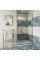 Bīdāmās durvis Classique ar vienu rokturi un profila dekoru 1909, hroms